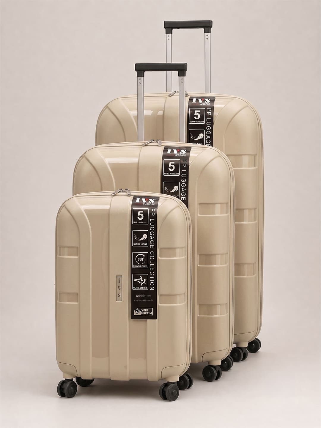 IVS PP Luggage 3'lü Valiz Seti